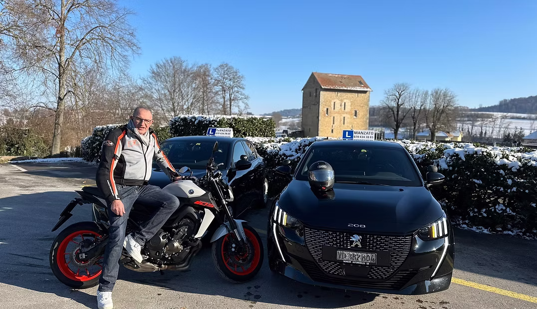 Robert Manzato, moniteur d'auto-école à Avenches